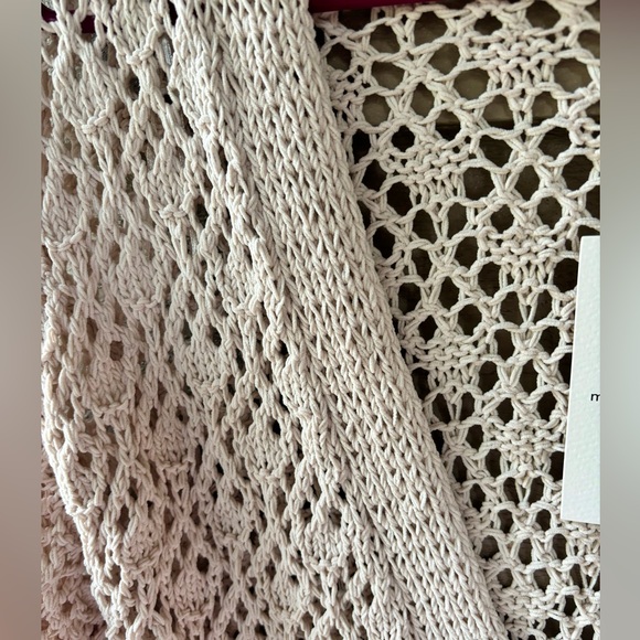 Moon & Madison Open Knit Cardigan in Oatmeal. Size XS. NWT - Picture 6 of 8
